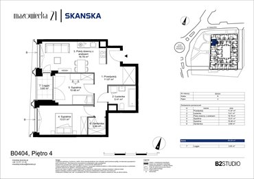 rzut mieszkanie na sprzedaż 60m2 mieszkanie Kraków, Krowodrza, ul. Mazowiecka 21
