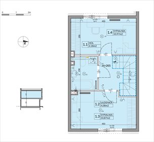 rzut dom na sprzedaż 62m2 dom Łódź, Mały Skręt
