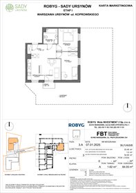 rzut mieszkanie na sprzedaż 53m2 mieszkanie Warszawa, Koprowskiego