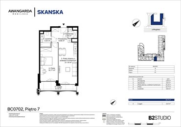 rzut mieszkanie na sprzedaż 51m2 mieszkanie Kraków, Prądnik Czerwony, Mogilska 126