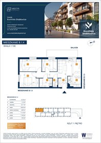 rzut mieszkanie na sprzedaż 70m2 mieszkanie Wrocław, Fabryczna, Łomnicka