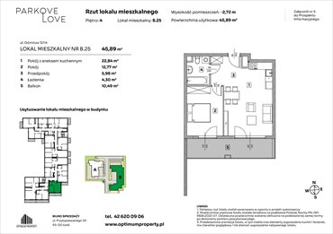rzut mieszkanie na sprzedaż 46m2 mieszkanie Łódź, Bałuty-Doły, ul. Górnicza 12/14