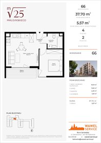 rzut mieszkanie na sprzedaż 38m2 mieszkanie Katowice, Mikusińskiego 25