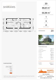 rzut mieszkanie na sprzedaż 87m2 mieszkanie Katowice, Bogucice - Dąbrówka Mała, Wiertnicza 32