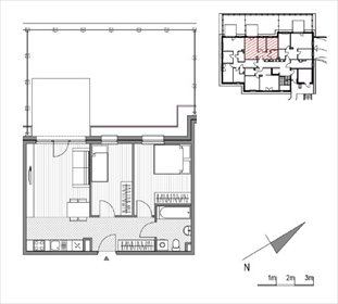 rzut mieszkanie na sprzedaż 49m2 mieszkanie Kraków, ul.Stawowa 242 i 242A