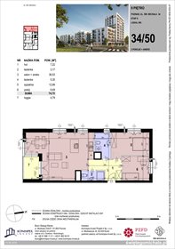 rzut mieszkanie na sprzedaż 75m2 mieszkanie Poznań, Komandoria, Świętego Michała 36