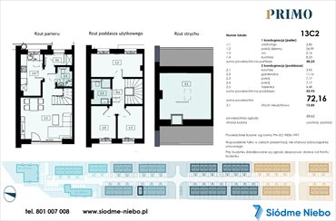rzut dom na sprzedaż 72m2 dom Pruszcz Gdański, Rokitnica, Droga Słowackiego