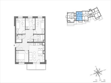 rzut mieszkanie na sprzedaż 69m2 mieszkanie Kraków, Bronowice Wielkie, ul.Stawowa 246