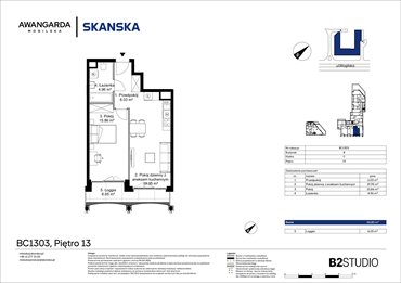 rzut mieszkanie na sprzedaż 47m2 mieszkanie Kraków, Prądnik Czerwony, Mogilska 126