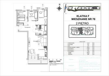 rzut mieszkanie na sprzedaż 77m2 mieszkanie Warszawa, Białołęka, Białołęcka 344