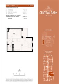 rzut mieszkanie na sprzedaż 55m2 mieszkanie Świdnica, Lipowa 14