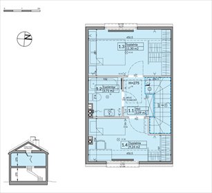 rzut dom na sprzedaż 62m2 dom Boryszew, Nadziei