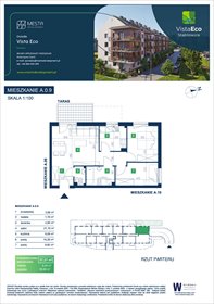 rzut mieszkanie na sprzedaż 57m2 mieszkanie Wrocław, Fabryczna, Łomnicka