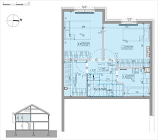 rzut dom na sprzedaż 70m2 dom Warszawa, Białołęka, Inna 4