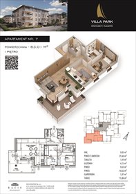 rzut mieszkanie na sprzedaż 63m2 mieszkanie Augustów, Wypoczynkowa