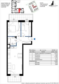 rzut mieszkanie na sprzedaż 60m2 mieszkanie Łódź, Retkinia, Maratońska 49C