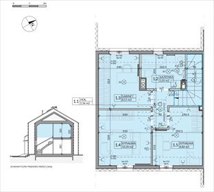 rzut dom na sprzedaż 77m2 dom Walendów, Brzozowa