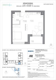 rzut mieszkanie na sprzedaż 40m2 mieszkanie Wrocław, Krzyki, Krakowska 112
