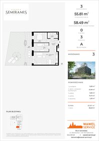 rzut mieszkanie na sprzedaż 56m2 mieszkanie Katowice, Bogucice - Dąbrówka Mała, Wiertnicza 32
