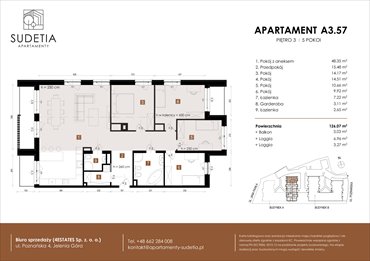 rzut mieszkanie na sprzedaż 126m2 mieszkanie Jelenia Góra, POZNAŃSKA 4