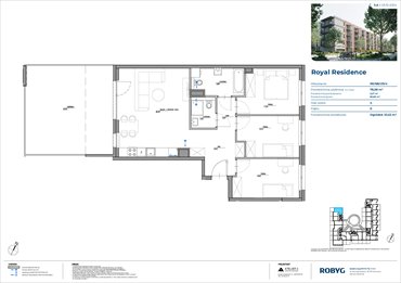 rzut mieszkanie na sprzedaż 79m2 mieszkanie Warszawa, Wilanów, Sarmacka