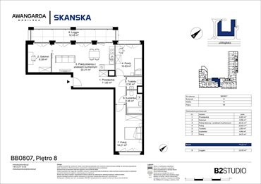 rzut mieszkanie na sprzedaż 74m2 mieszkanie Kraków, Prądnik Czerwony, Mogilska 126