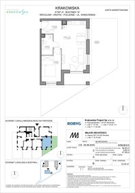 rzut mieszkanie na sprzedaż 47m2 mieszkanie Wrocław, Krzyki, Krakowska 112