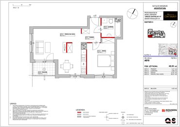 rzut mieszkanie na sprzedaż 49m2 mieszkanie Warszawa, Ursus, ul. Gierdziejewskiego 23