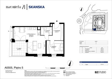 rzut mieszkanie na sprzedaż 51m2 mieszkanie Kraków, Krowodrza, ul. Mazowiecka 21