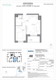 rzut mieszkanie na sprzedaż 37m2 mieszkanie Wrocław, Krzyki, Krakowska 112