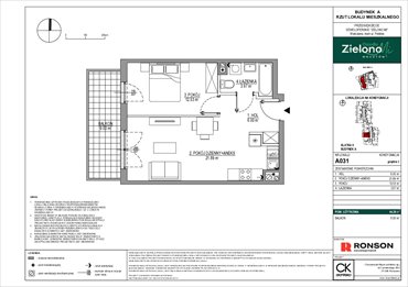 rzut mieszkanie na sprzedaż 44m2 mieszkanie Warszawa, Mokotów, ul. Polska 10