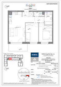 rzut mieszkanie na sprzedaż 54m2 mieszkanie Warszawa, Bemowo, Szeligowska
