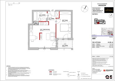 rzut mieszkanie na sprzedaż 42m2 mieszkanie Warszawa, Ursus, ul. Gierdziejewskiego 23