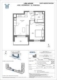 rzut mieszkanie na sprzedaż 36m2 mieszkanie Łódź, Pomorska 108