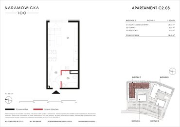 rzut mieszkanie na sprzedaż 38m2 mieszkanie Poznań, Winogrady, Naramowicka 100