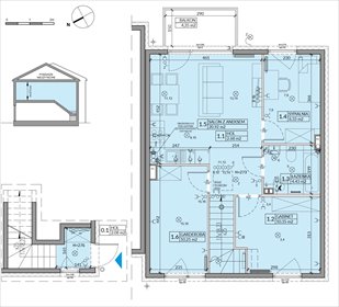 rzut mieszkanie na sprzedaż 63m2 mieszkanie Radzymin, Witosa