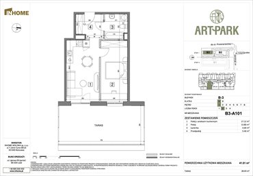 rzut mieszkanie na sprzedaż 41m2 mieszkanie Łódź, Polesie, Wołowa 4A