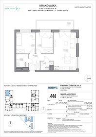 rzut mieszkanie na sprzedaż 67m2 mieszkanie Wrocław, Krzyki, Krakowska 112