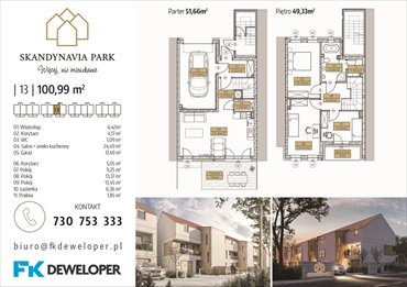 rzut mieszkanie na sprzedaż 101m2 mieszkanie Osielsko, Krzywa