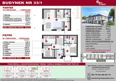 rzut dom na sprzedaż 95m2 dom Porosły, ul. Jesiennych Liści 99/1