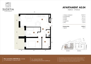 rzut mieszkanie na sprzedaż 56m2 mieszkanie Jelenia Góra, POZNAŃSKA 4