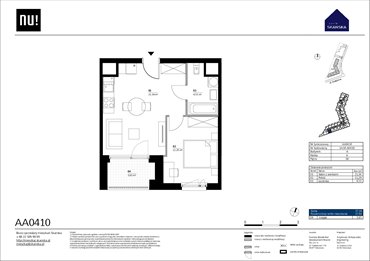 rzut mieszkanie na sprzedaż 41m2 mieszkanie Warszawa, Wola, Kolejowa