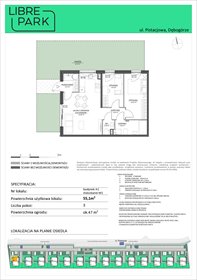 rzut mieszkanie na sprzedaż 55m2 mieszkanie Dębogórze, Pistacjowa 5