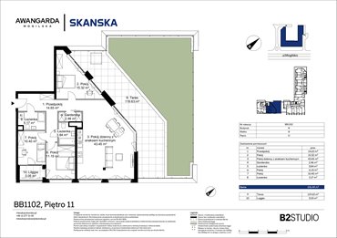 rzut mieszkanie na sprzedaż 107m2 mieszkanie Kraków, Prądnik Czerwony, Mogilska 126