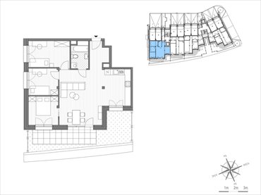 rzut mieszkanie na sprzedaż 76m2 mieszkanie Kraków, Bronowice Wielkie, ul.Stawowa 246