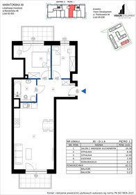 rzut mieszkanie na sprzedaż 63m2 mieszkanie Łódź, Retkinia, Maratońska 49C
