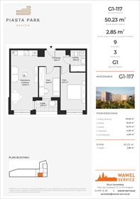rzut mieszkanie na sprzedaż 50m2 mieszkanie Kraków, Mistrzejowice, Osiedle Piastów 63