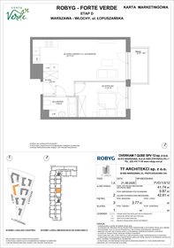 rzut mieszkanie na sprzedaż 42m2 mieszkanie Warszawa, Włochy, Łopuszańska 28