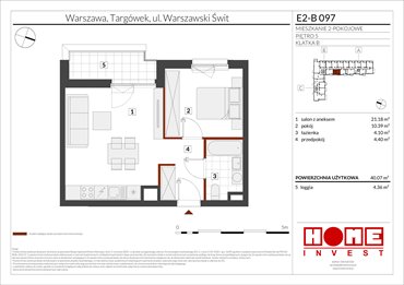 rzut mieszkanie na sprzedaż 40m2 mieszkanie Warszawa, Targówek, ul. Warszawski Świt