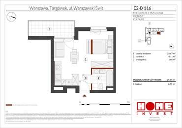 rzut mieszkanie na sprzedaż 30m2 mieszkanie Warszawa, Targówek, ul. Warszawski Świt